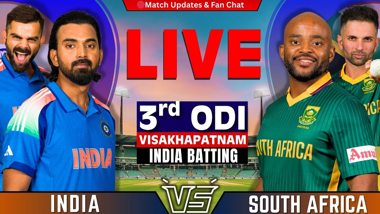 IND vs SA Live Score, 3rd ODI: India vs South Africa Live Cricket Match Scorecard & Updates