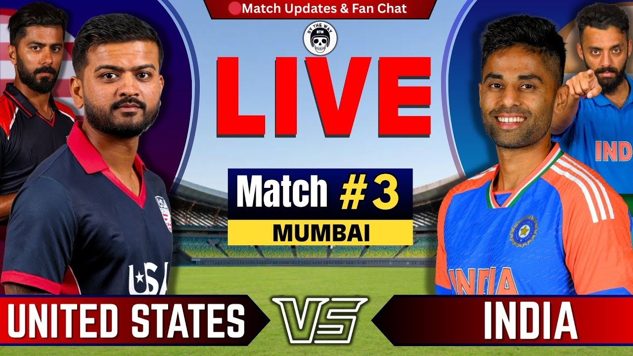 IND vs USA Live Score: ICC T20 World Cup 2024, 25th Match | India vs USA Live Cricket Score Today