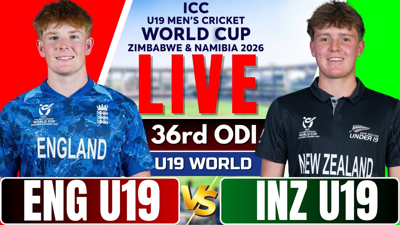 U19 World Cup 2026: England vs New Zealand Live Score, Commentary & Match Updates