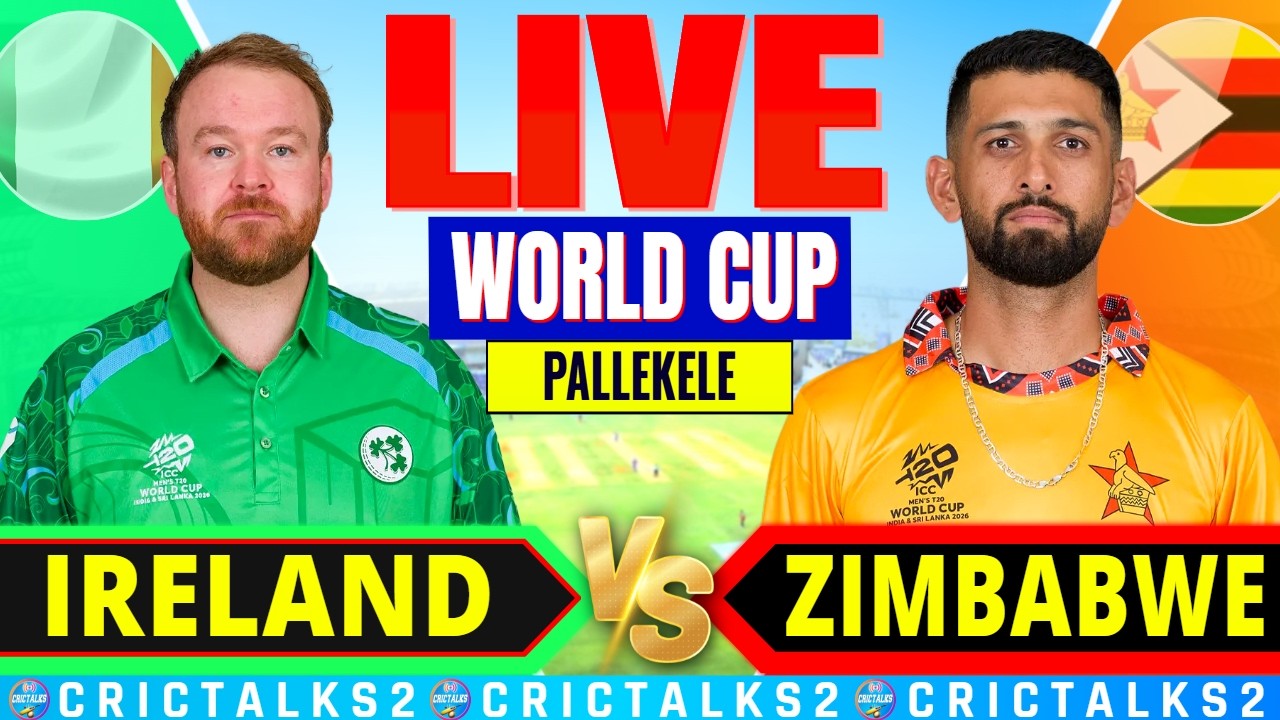 IRE vs ZIM Live Score, T20 World Cup: Live Cricket Score & Commentary Today