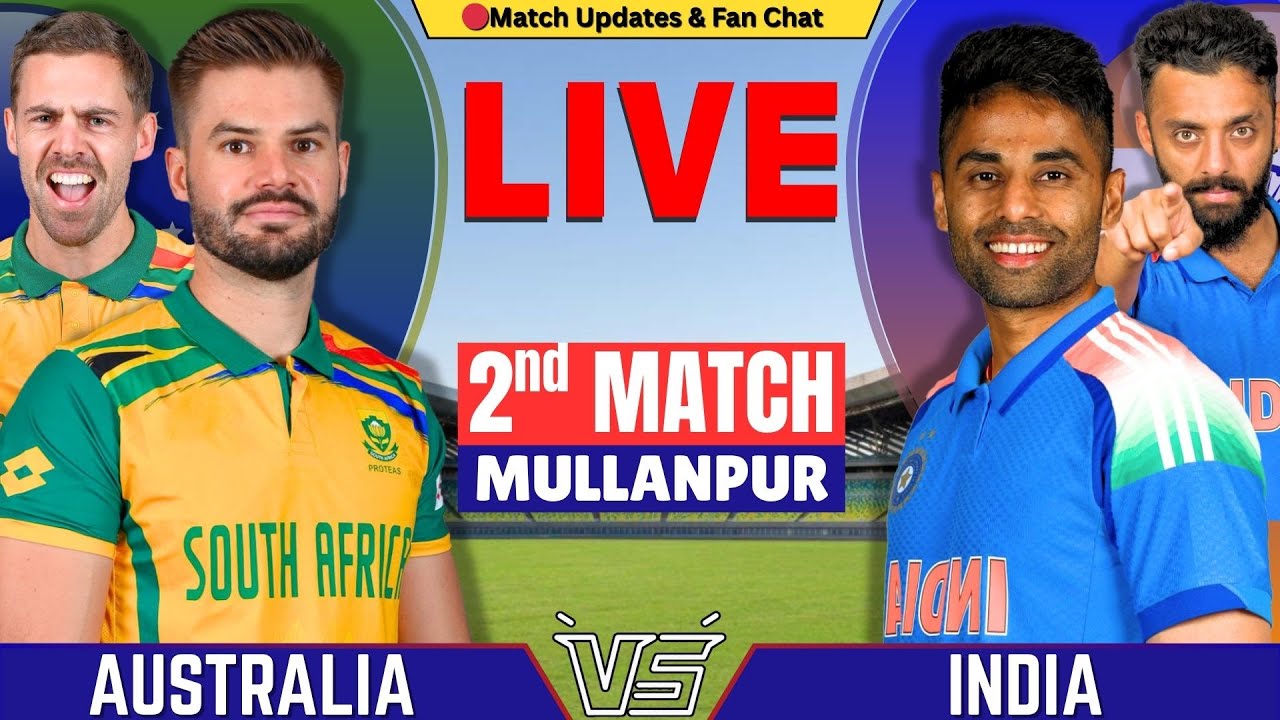 IND vs SA 2nd T20 Live: India vs South Africa Live Scorecard, Commentary & Updates Today