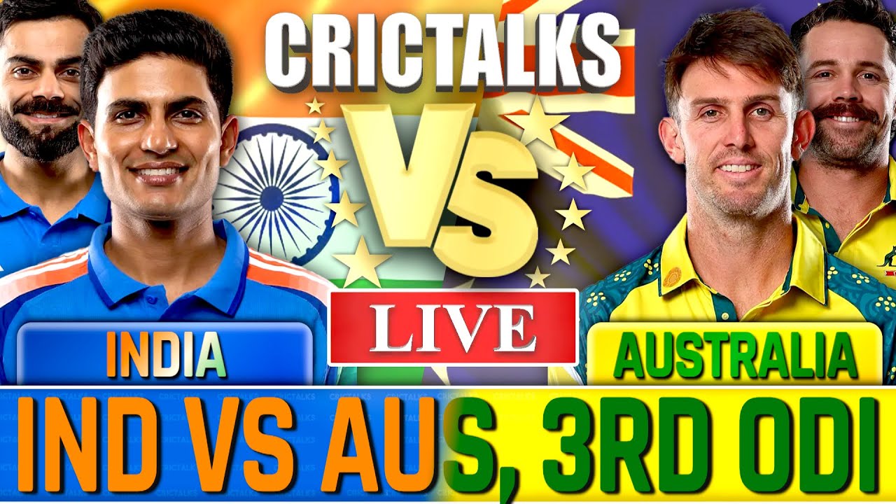 IND vs AUS 3rd ODI Live Score: India vs Australia Match Commentary & Updates Scorecard