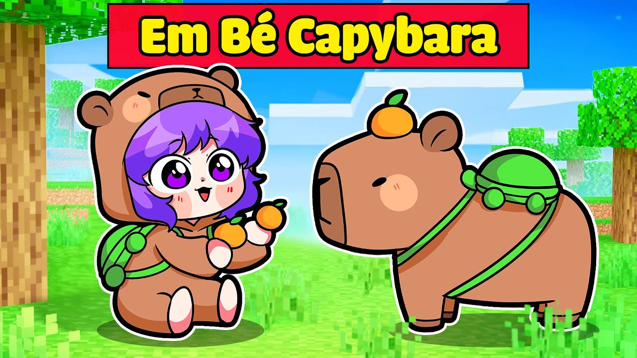 NABEE EM BÉ CAPYBARA ĐI LẠC ĐƯỢC TÔ GÀ NHẬN NUÔI TRONG MINECRAFT*NABEE EM BÉ CAPYBARA 👶😜🍊-Nabee Em Bé Capybara Đi Lạc Được Tô Gà Nhận Nuôi Trong Minecraft