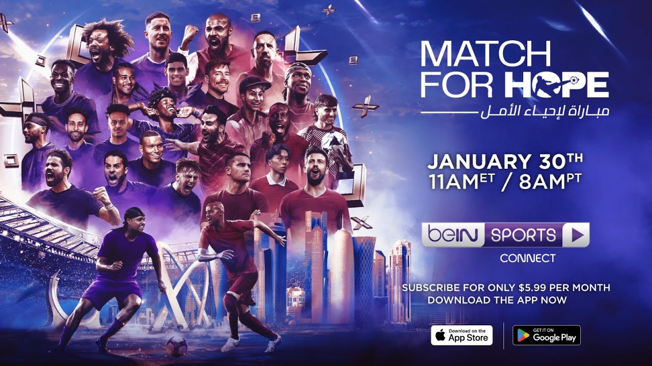 Match For Hope LIVE: Watch Free Stream on YouTube (India)