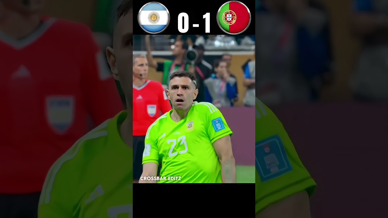 Messi vs Ronaldo: The Epic World Cup Final Portugal vs Argentina 😱🔥 #football