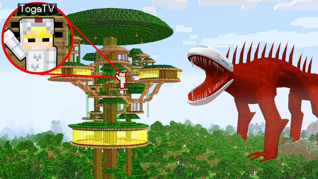 Tô Gà Xây Nhà An Toàn Trên Cây Chống Infected Sky Trong Minecraft!-Cách xây nhà trên cây chống Infected Sky trong Minecraft – Tô Gà