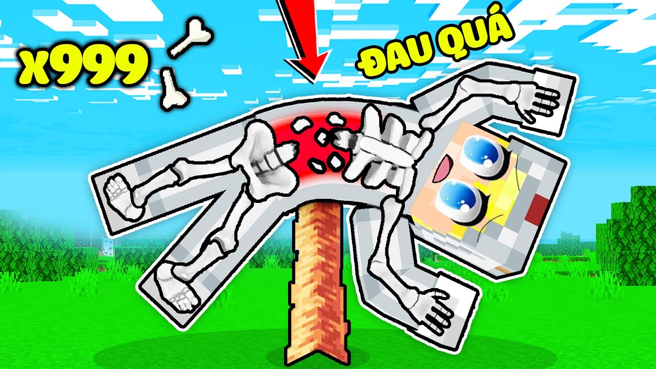 NẾU NHƯ TÔ GÀ BỊ GÃY 1000 CÁI XƯƠNG TRONG MINECRAFT*TÔ GÀ THỬ THÁCH GÃY 1000 XƯƠNG-Thử Thách Minecraft: Tô Gà Bị Gãy 1000 Cái Xương Sẽ Như Thế Nào?