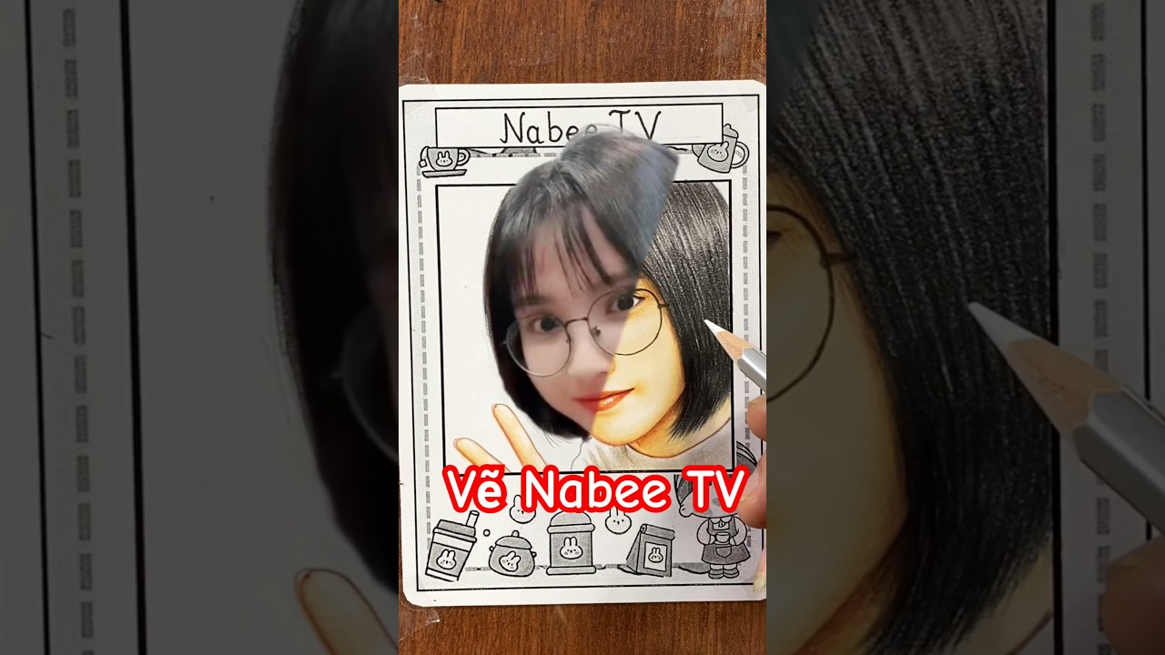 Thách vẽ Nabee TV bạn gái Toga TV em trồng cây chuối #hocve #vechandung #nabeetv #nabee #drawing-Cách vẽ Nabee TV (Bạn gái Toga TV) – Vẽ chân dung Nabee TV cực đẹp