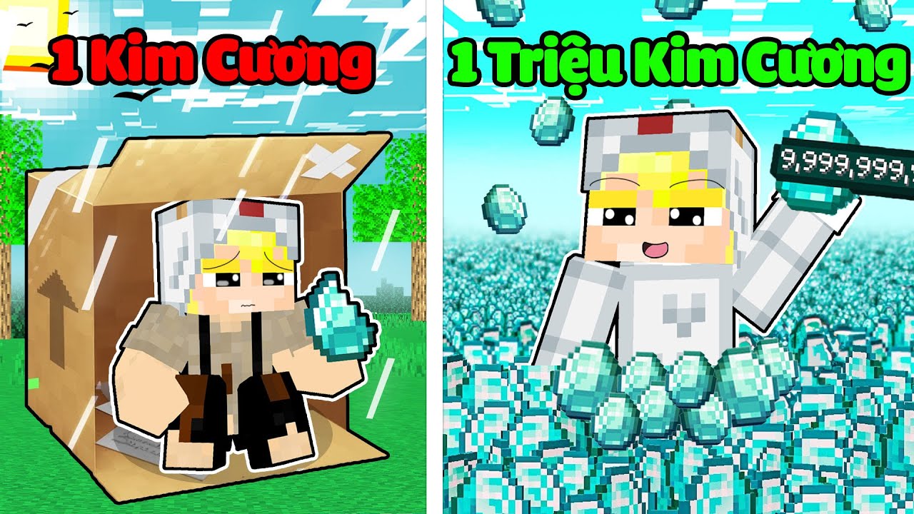 Tô Gà Nhưng Nếu Kim Cương = Tiền Trong Minecraft!!!💎💎 💲💲-Tô Gà: Thử Thách Kim Cương Thành Tiền Trong Minecraft! 💎💲