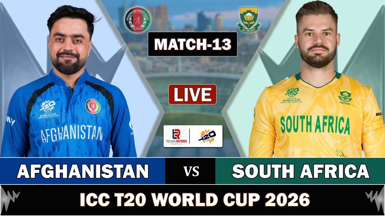 SA vs AFG Match 13 Live Score: South Africa vs Afghanistan Live Cricket Commentary and Scorecard updates