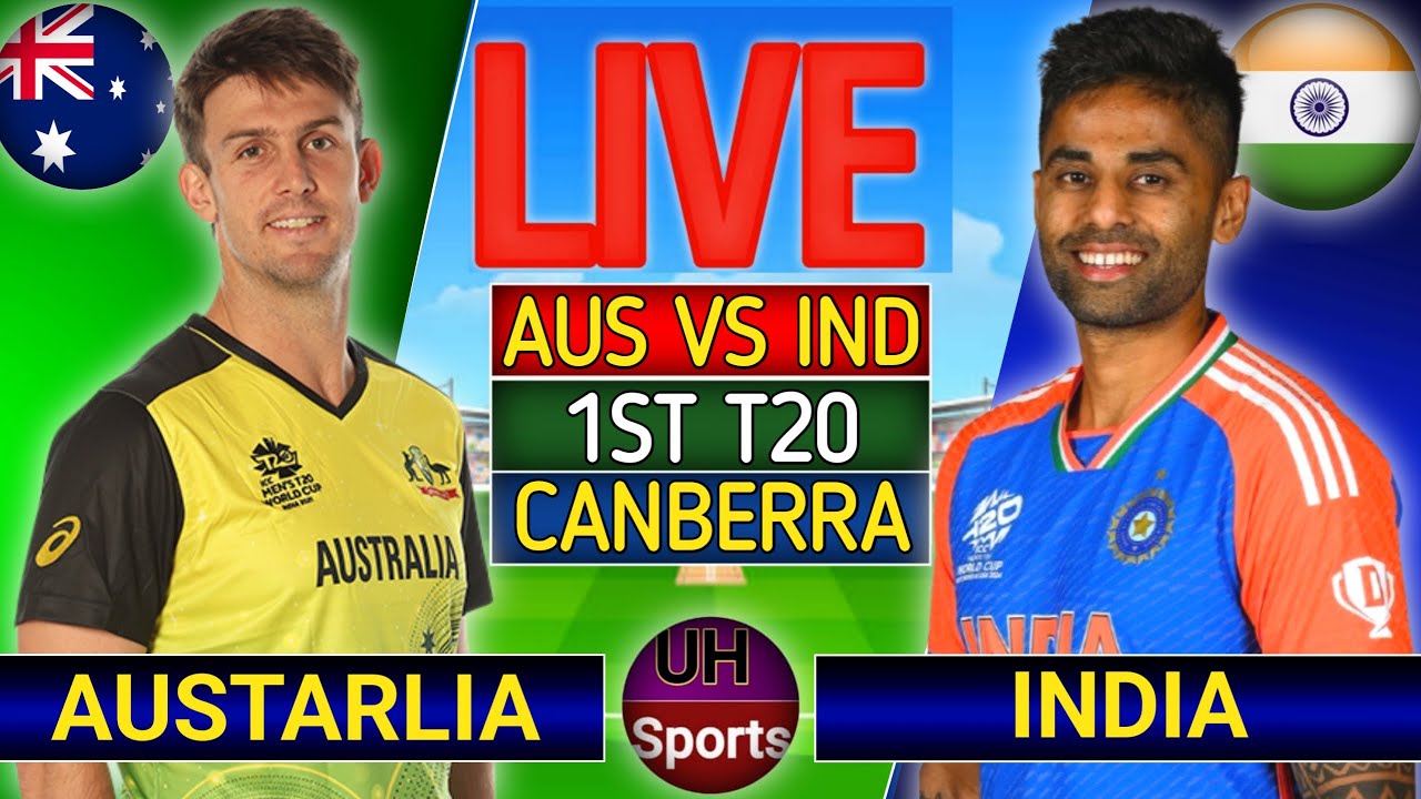 IND vs AUS 1st T20 Live Score: India vs Australia Live Cricket Score, Scorecard & Updates Score online