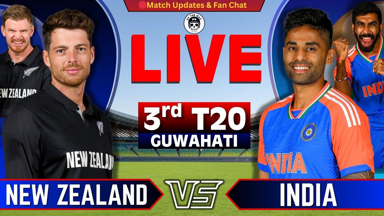 IND vs NZ 3rd T20 Live Score: India vs New Zealand Live Cricket Match Scorecard Updates Today