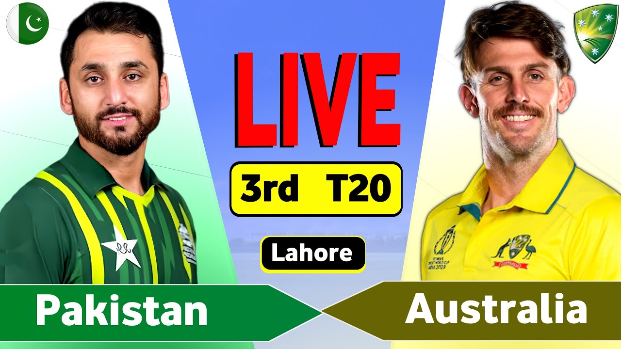 PAK vs AUS Live Score: Pakistan vs Australia 3rd T20 Match Commentary & Highlights