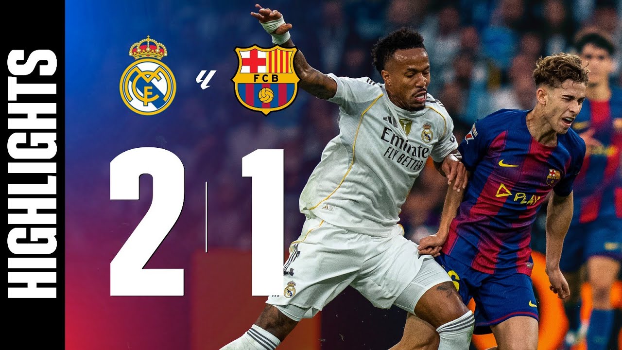 Real Madrid vs Barcelona 2-1 Highlights: El Clasico La Liga 2025/26 Results & Goals