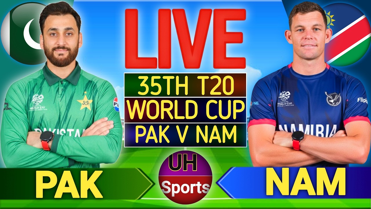 PAK vs NAM Live Score: Pakistan vs Namibia T20 World Cup Live Cricket Score & Commentary