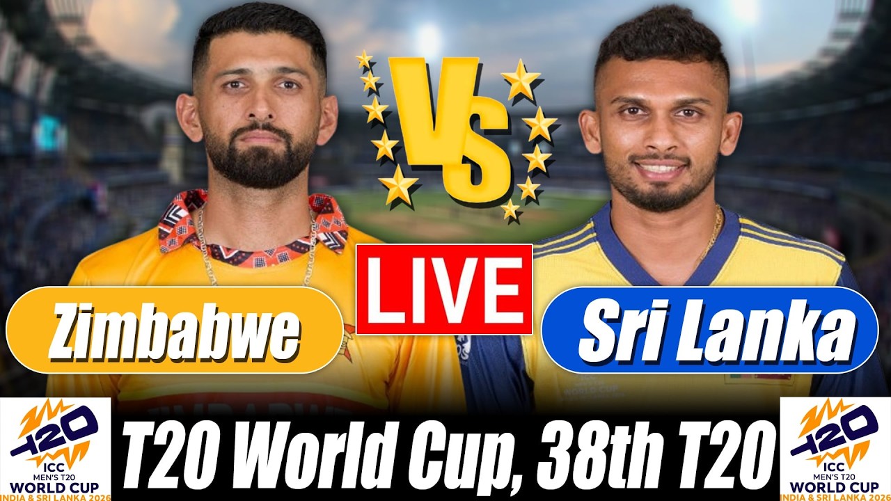 SL vs ZIM Live Score, 38th T20: Sri Lanka vs Zimbabwe Commentary & Updates | T20 World Cup 2026