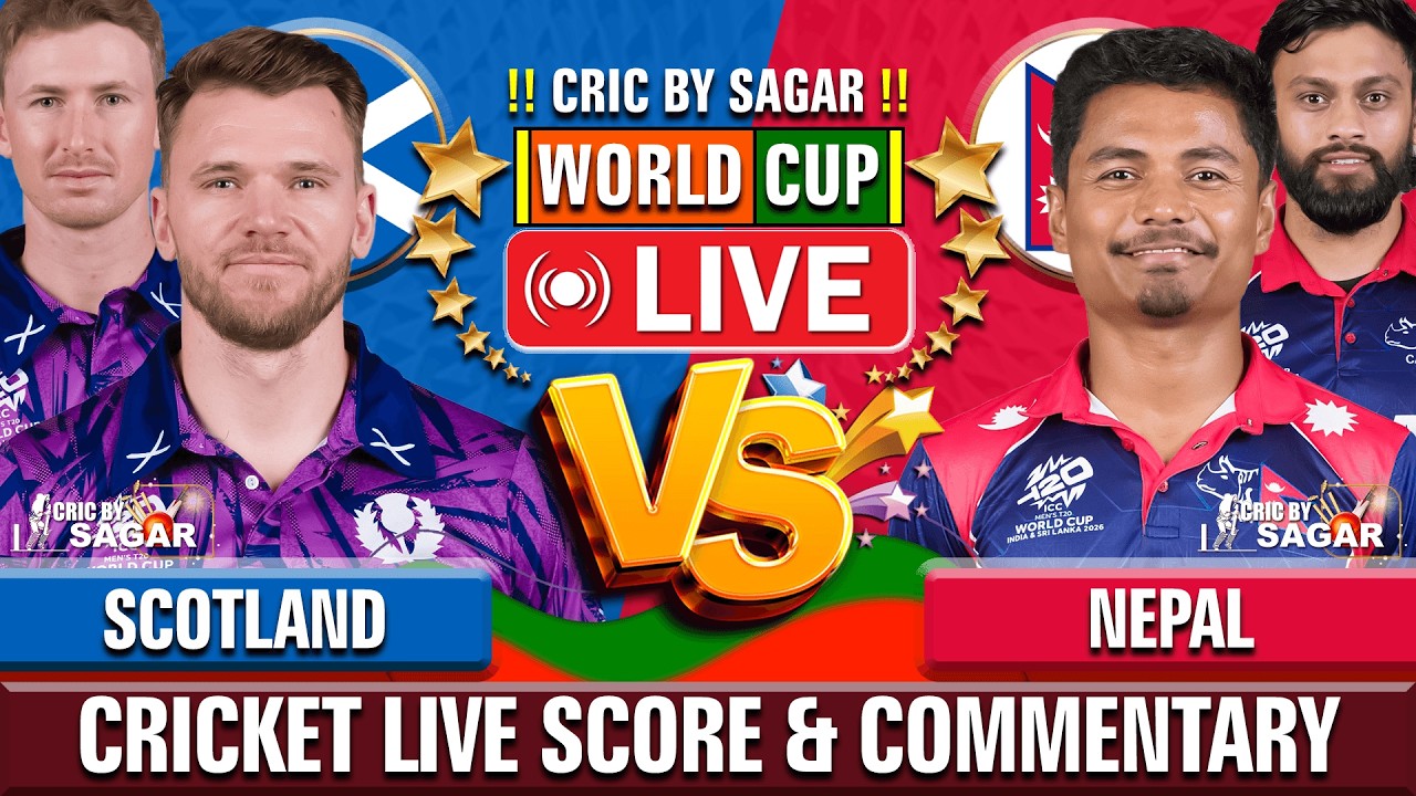 Scotland vs Nepal Live Score & Commentary: SCO vs NEP Match Updates & Scorecard