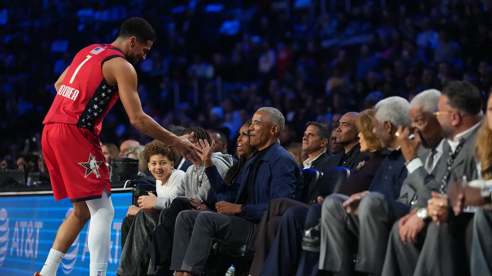 Devin Booker’s epic story on saving Barack Obama from Nikola Jokic