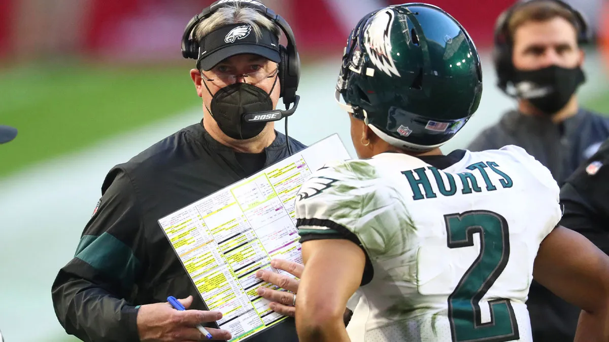 肖恩·曼尼恩 (Sean Mannion) 聘用後，道格·佩德森 (Doug Pederson) 評價了杰倫 (Jalen) 的職業生涯