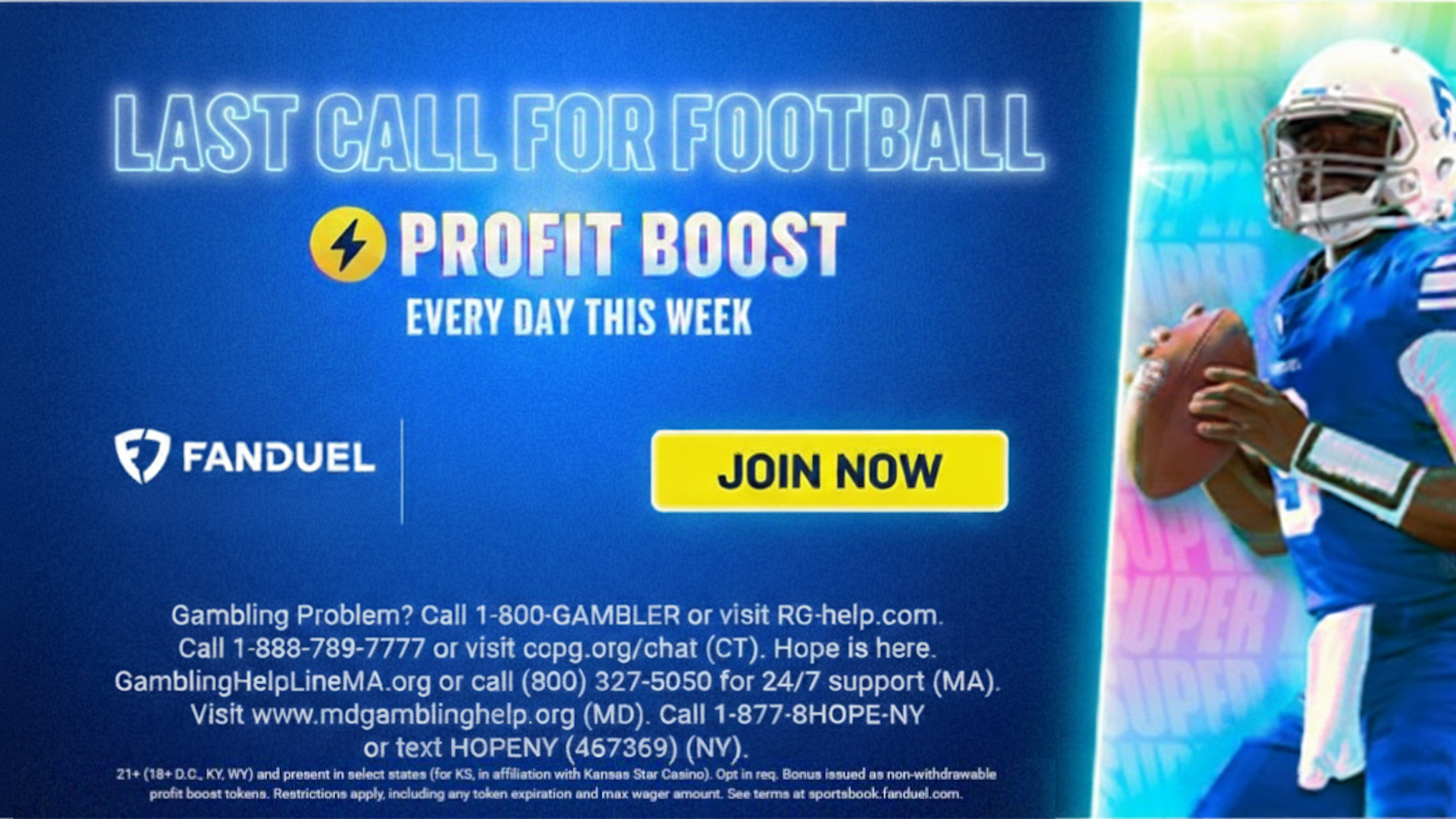 在周日與 FanDuel 的比賽中支持四分衛 – 獲得 30% 的利潤提升