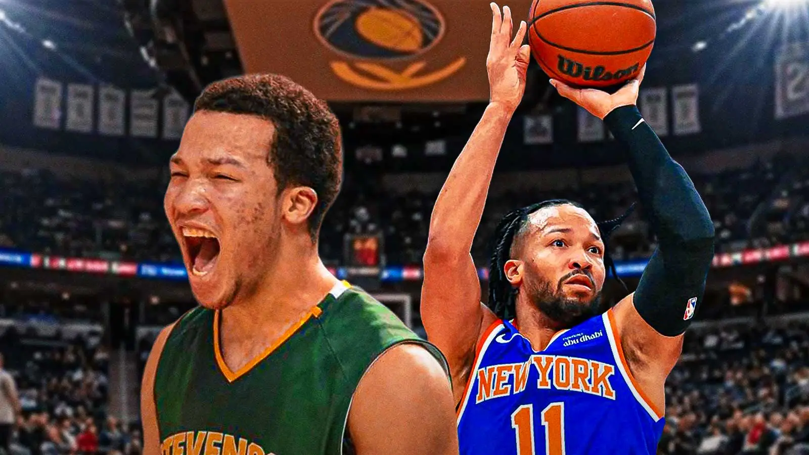 Jalen Brunson revisits his high school with new Nike Kobe 4 PE