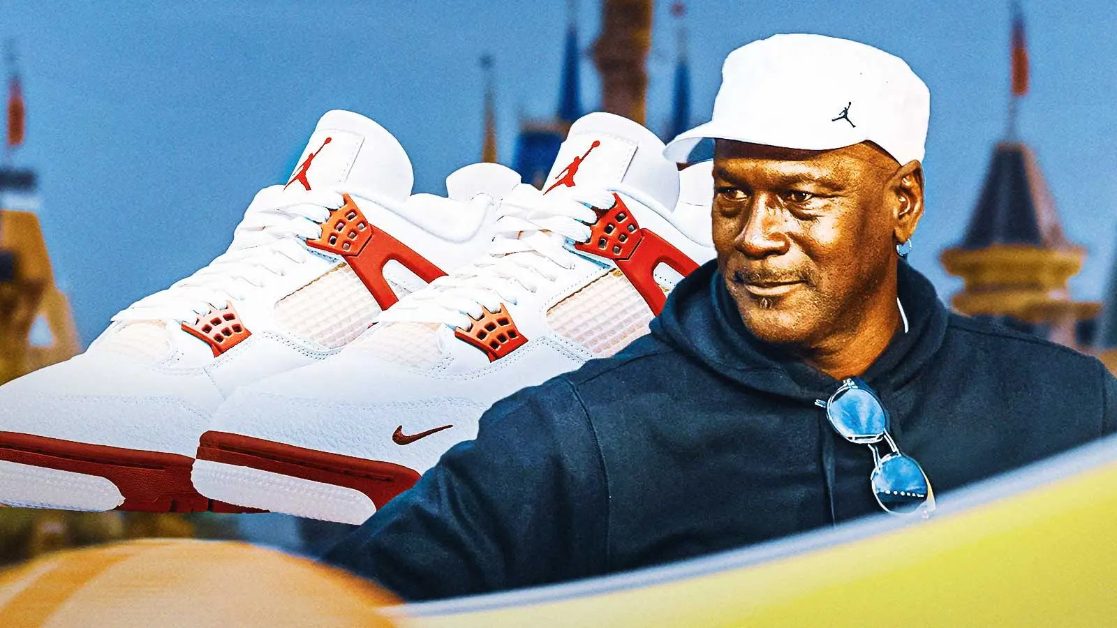 麥可喬丹 (Michael Jordan) 身穿即將推出的 Nigel Sylvester Air Jordan 4