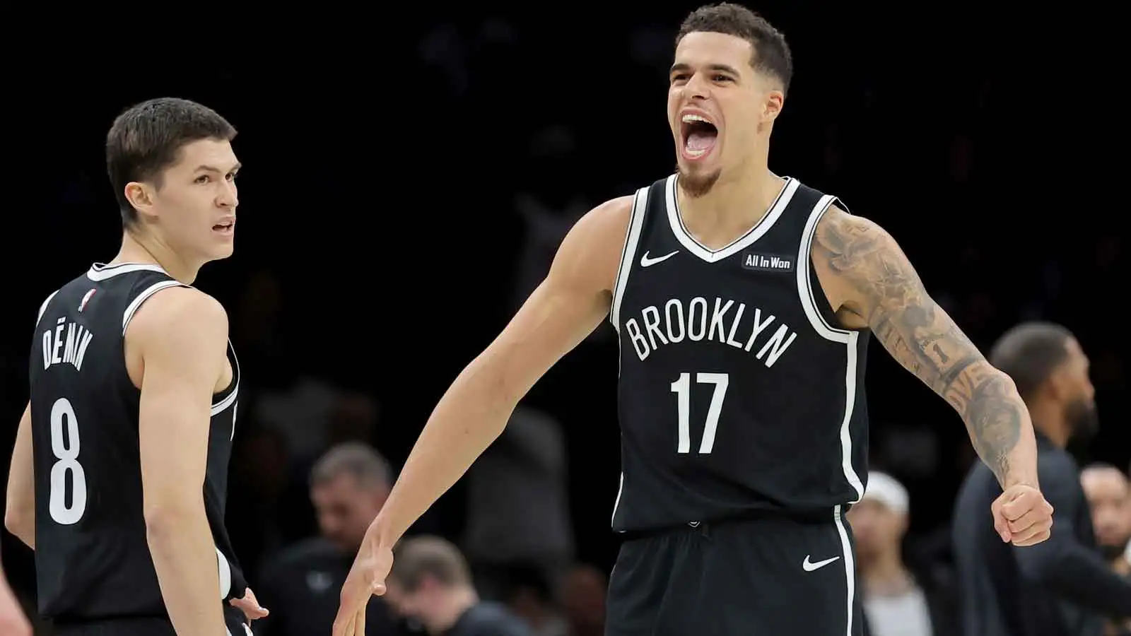 小迈克尔·波特 (Michael Porter Jr.) 和叶戈尔·德明 (Egor Demin) 两个多月来首次可以背靠背比赛