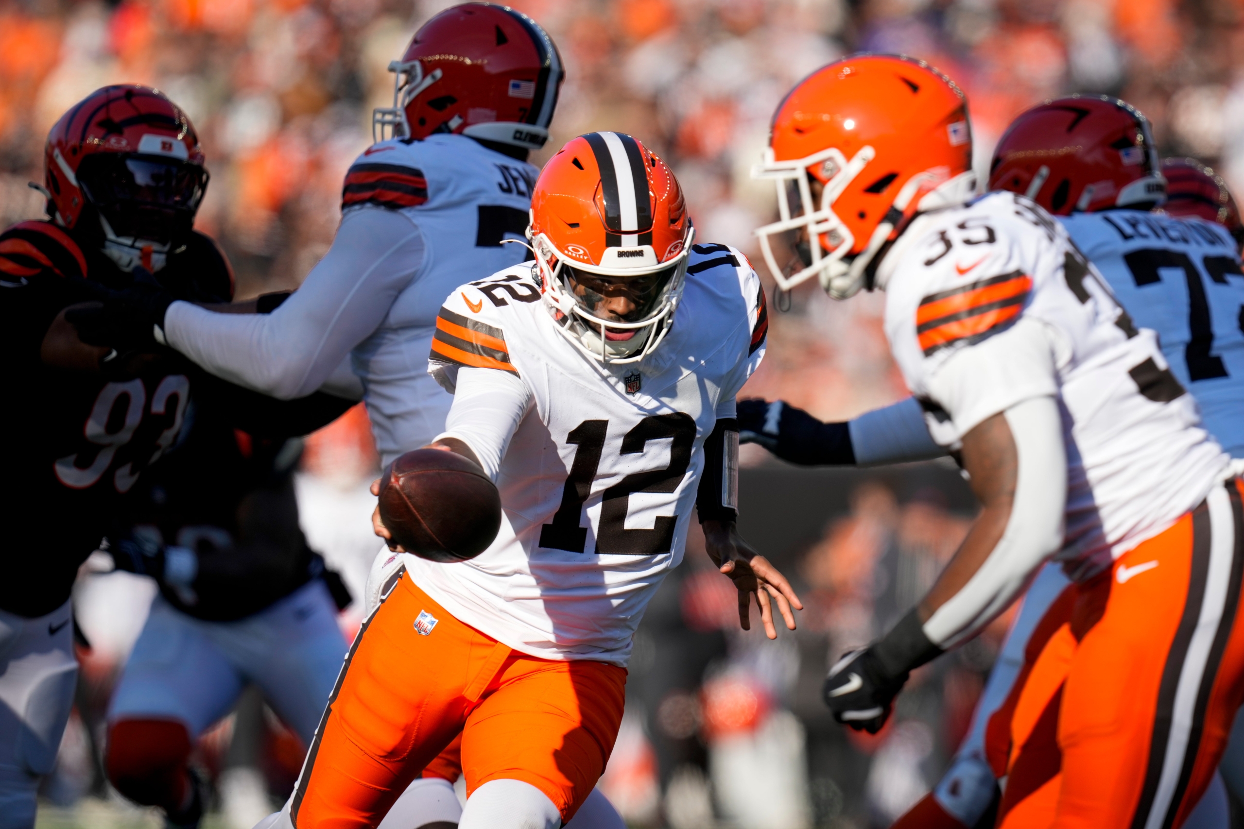Shadure Sanders’ ‘elite’ playmaking could make him the Cleveland Browns’ starting QB