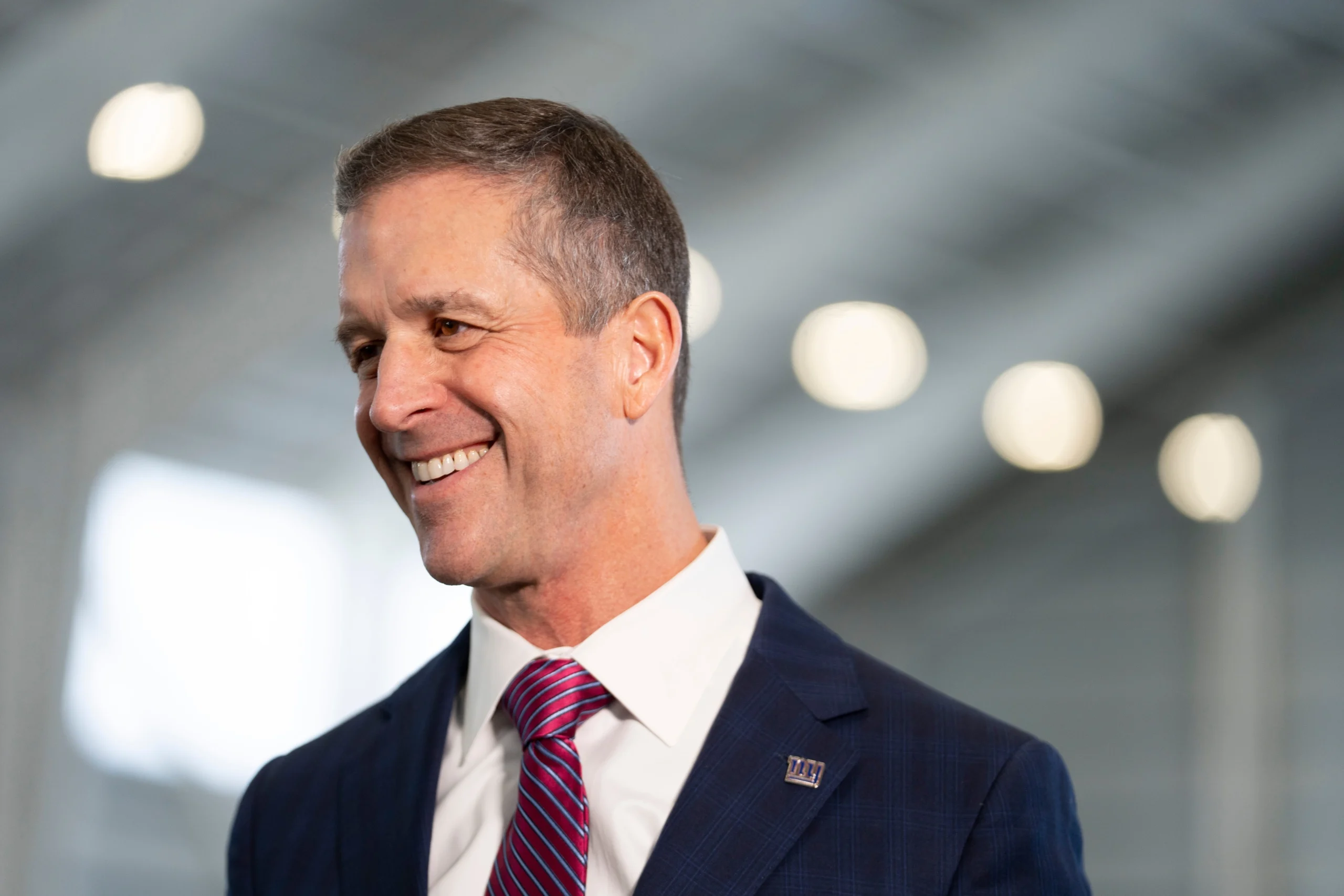 Harbaugh promotes NY Giants and Caleb brushes off NFL draft rumors