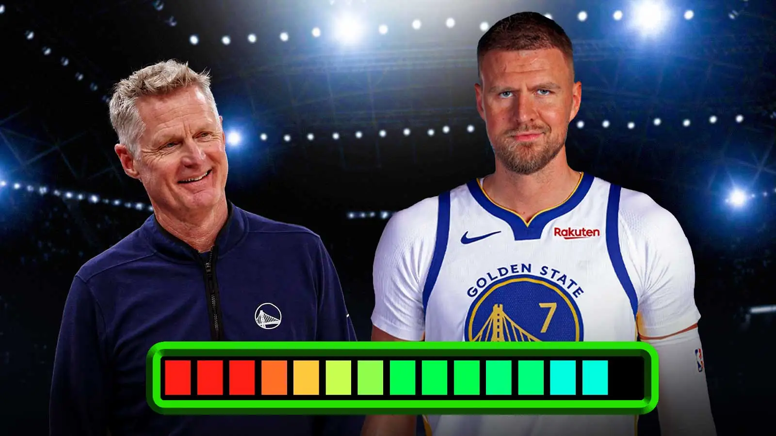 Steve Kerr encourages Kristaps Porzingis injury update