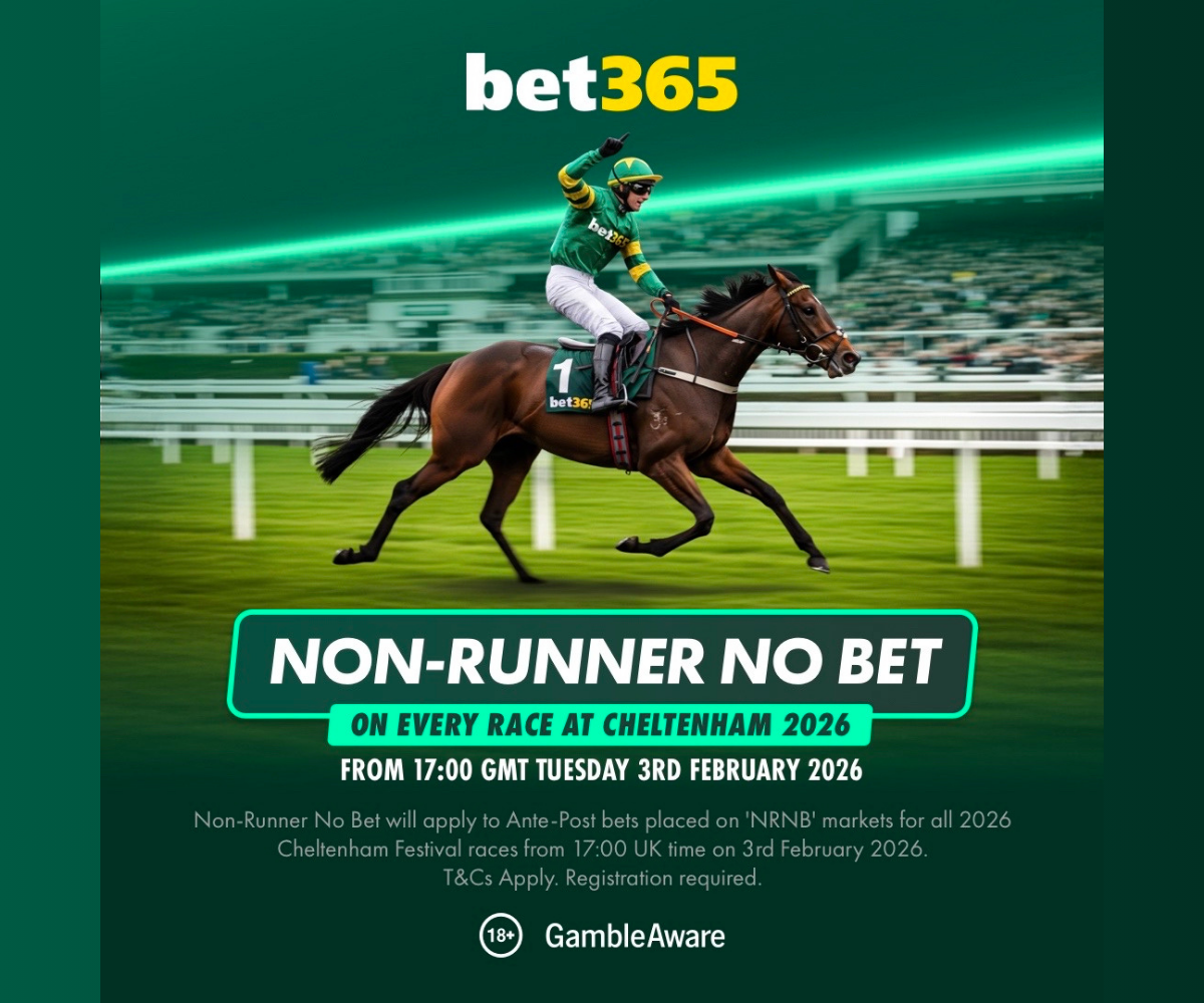bet365 在 2026 年切爾滕納姆音樂節的所有比賽中均獲得 NRNB 資格