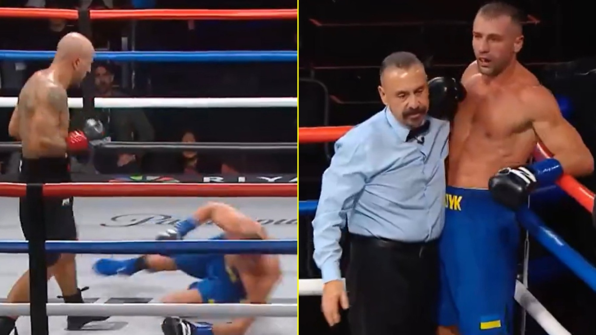 亞歷山大·烏西克（Oleksandr Usyk）前陪練搭檔在復出中因達納·懷特（Dana White）牌而慘遭擊倒