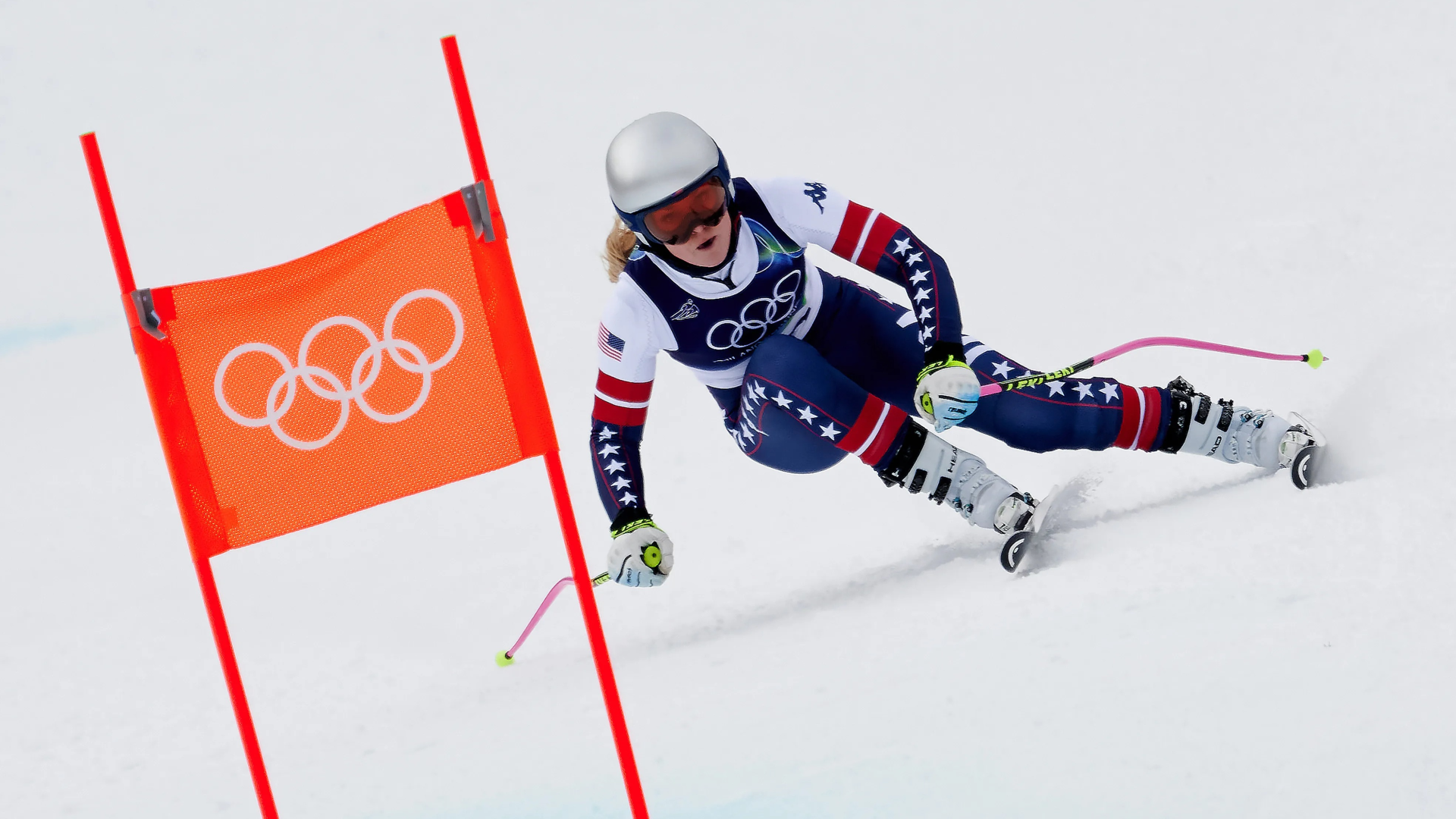 林賽·沃恩 (Lindsey Vonn) 在前十字韌帶斷裂幾天后，儘管條件惡劣，仍跨過了奧運障礙