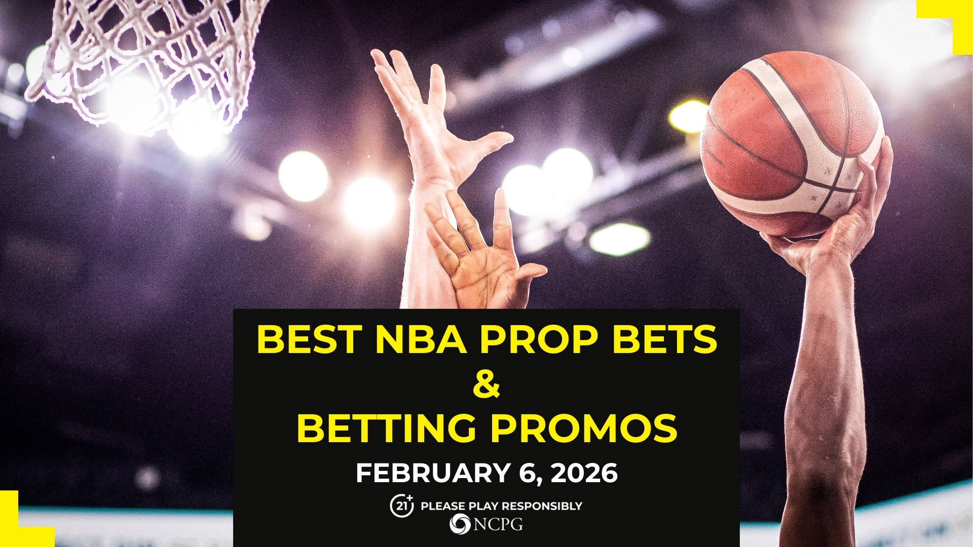 NBA 道具投注的最佳投注促銷和體育博彩 [February 6, 2026]