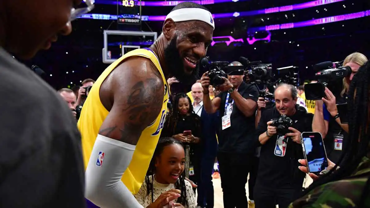 LeBron James reveals how being a father to a girl ‘made me soft’