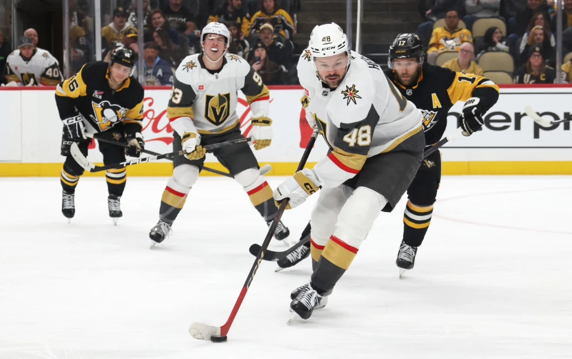 Golden Knights blanked by Penguins, Stone’s injury status unknown