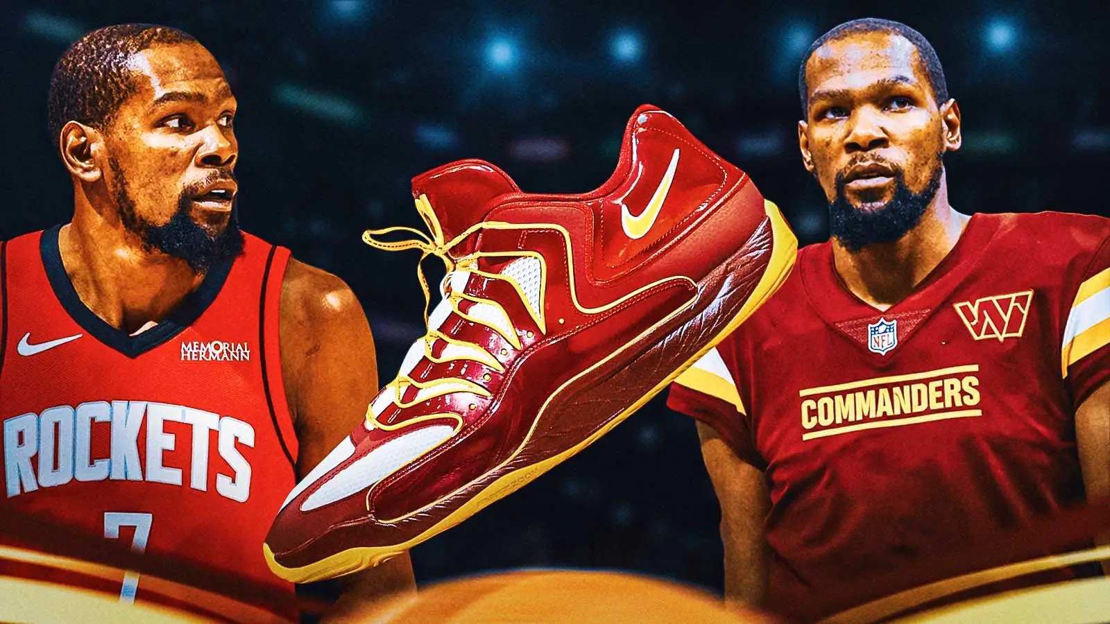 凯文·杜兰特 (Kevin Durant) 在华盛顿推出“Commanders” Nike KD 18