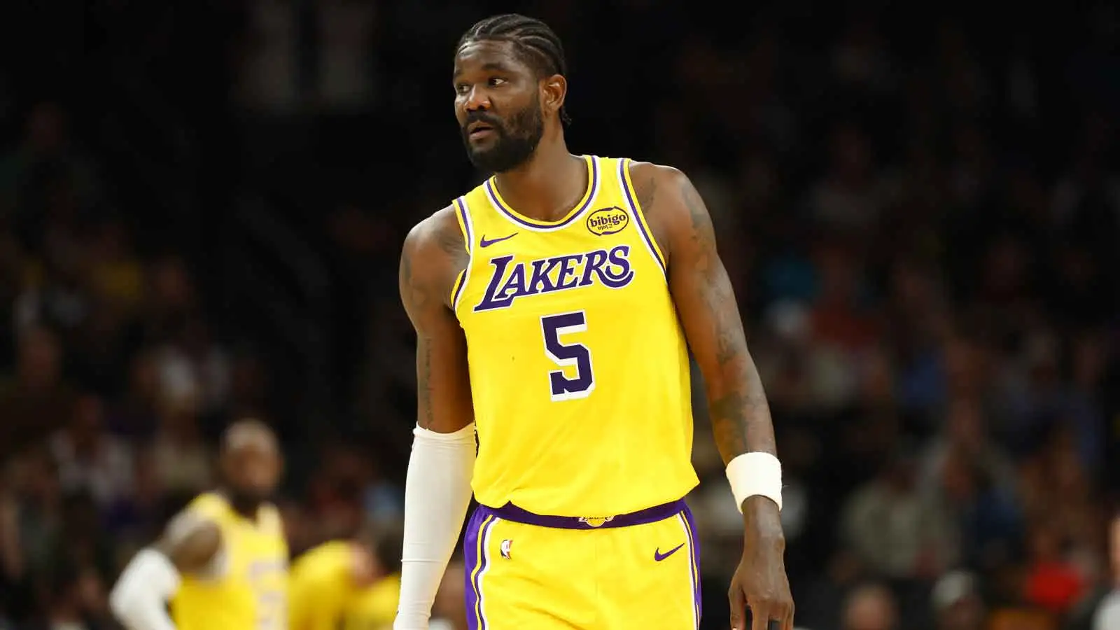Deandre Ayton misses remainder of Nuggets game with knee injury