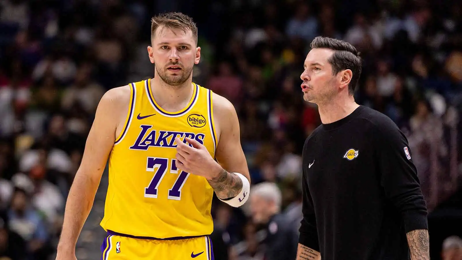 JJ Redick’s ‘special’ Luka Doncic’s mic falls off amid referee conversation