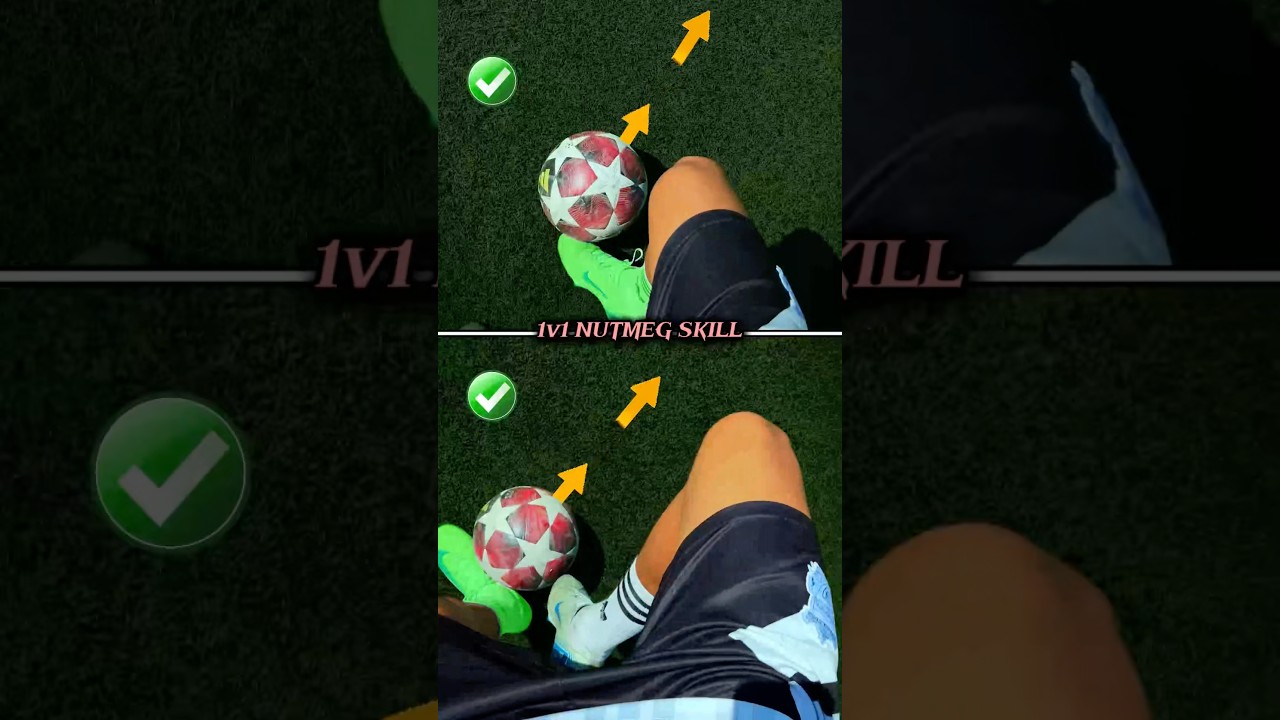 Learn 1v1 Nutmeg Football Skills: Step-by-Step Tutorial in Hindi/English ⚽️