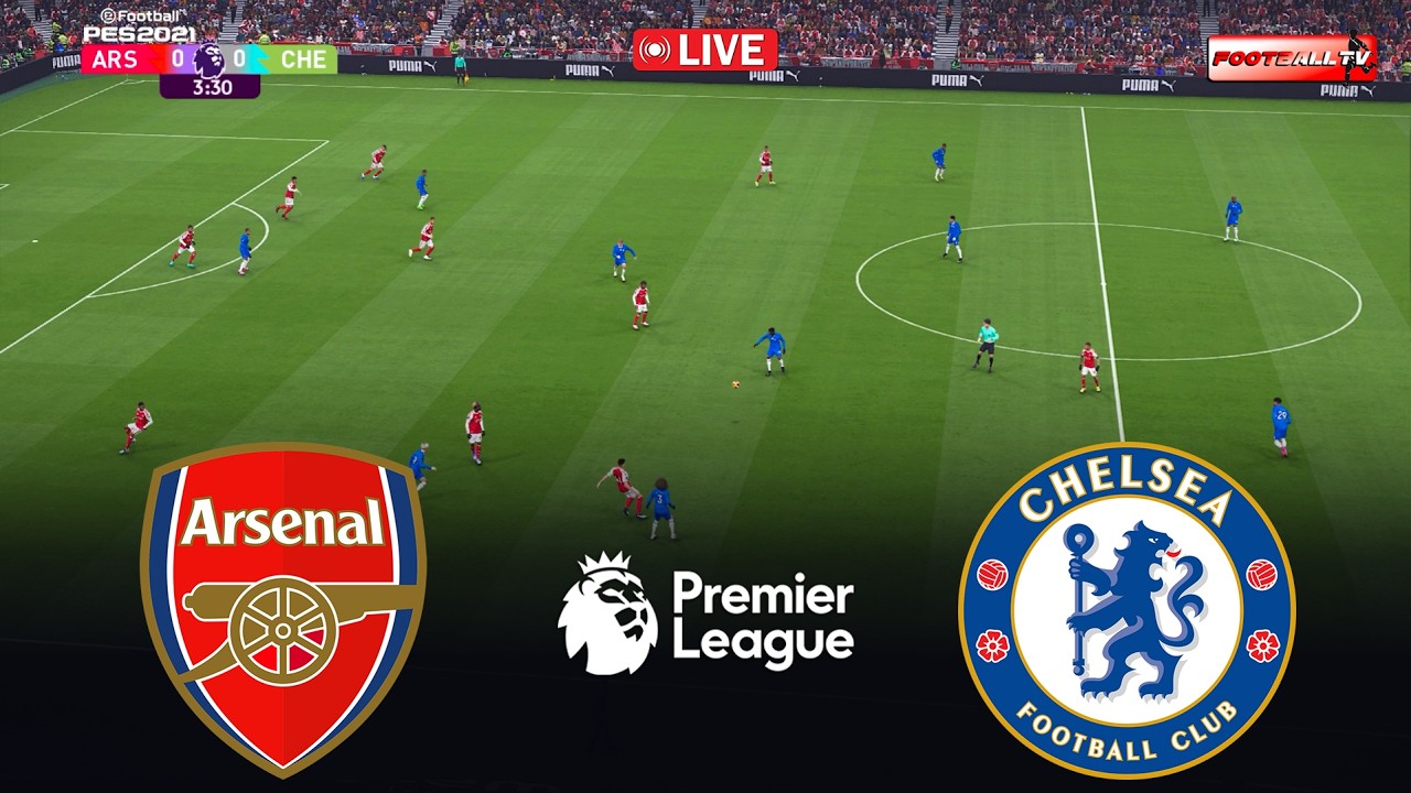 Arsenal vs Chelsea Live: EPL 2026 Prediction & Gameplay Simulation (PES 21)