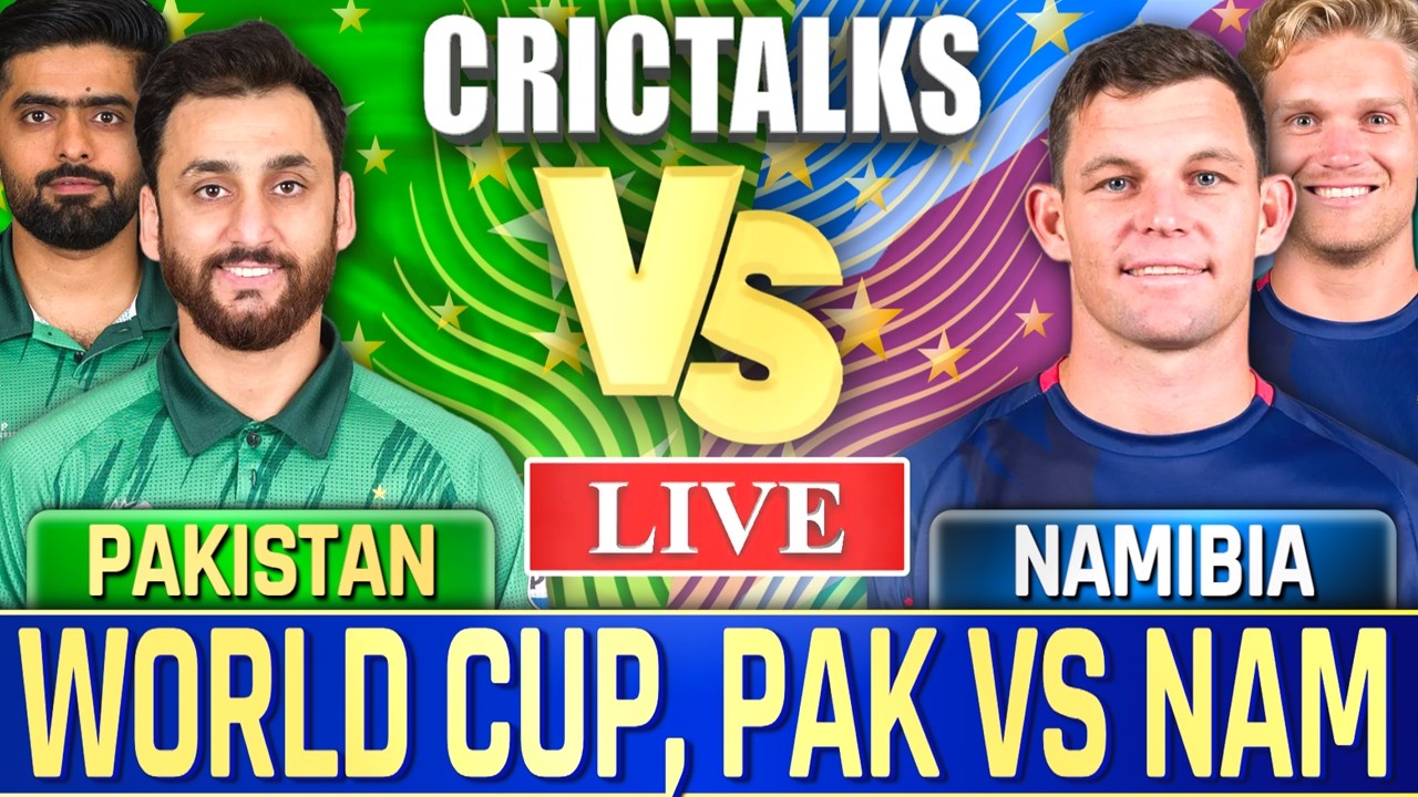 PAK vs NAM Live Score: Pakistan vs Namibia T20 World Cup Match Live Commentary & Updates