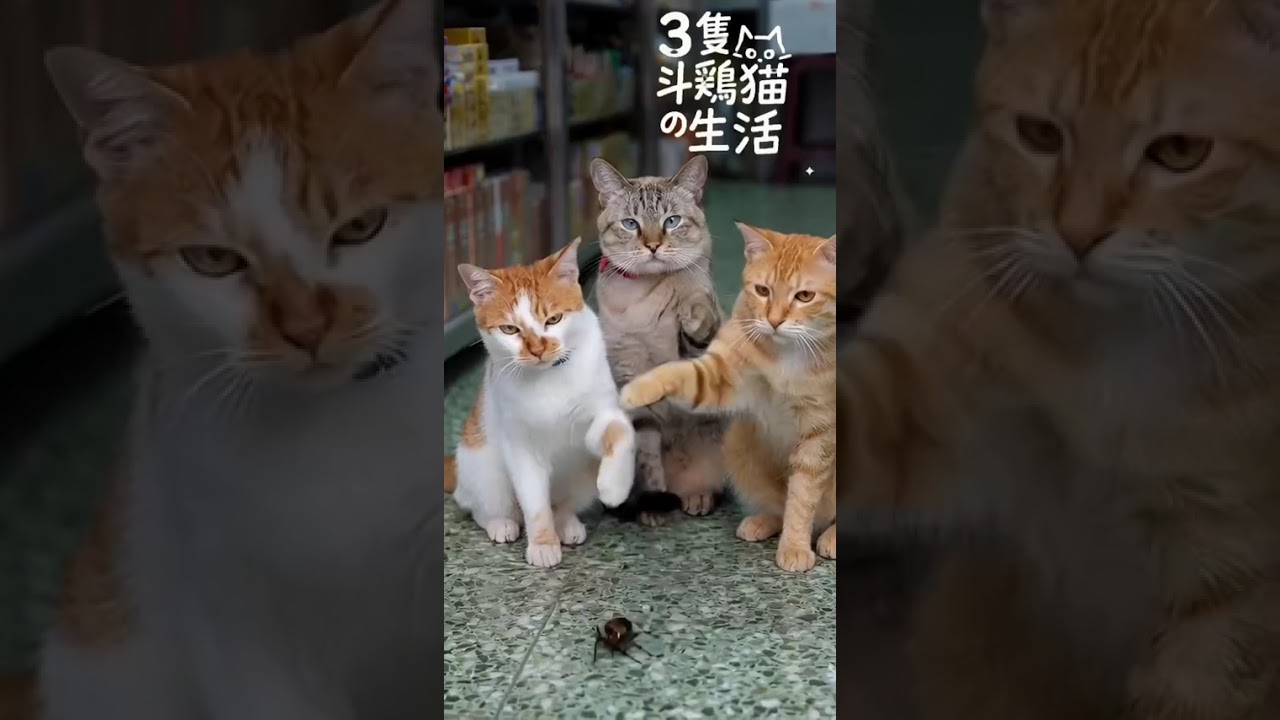 Cuộc sống của Ba Chú Mèo Chọi (三隻鬥雞貓の生活)