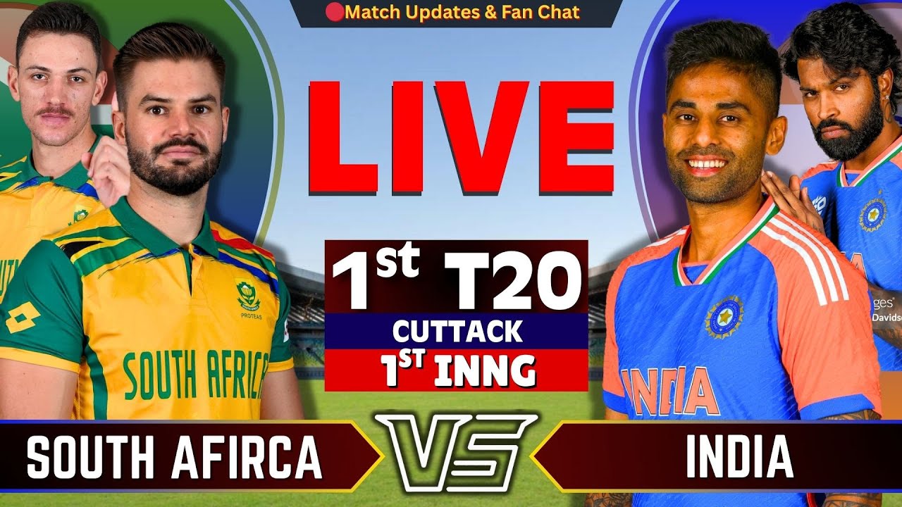 IND vs SA 1st T20 Live Score: India vs South Africa Match Commentary & Updates Live