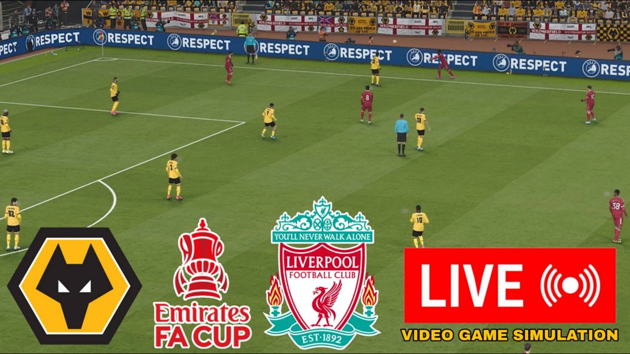Wolves vs Liverpool Live Score & Match Streaming: FA Cup 2025/26 | PES 21 Simulation