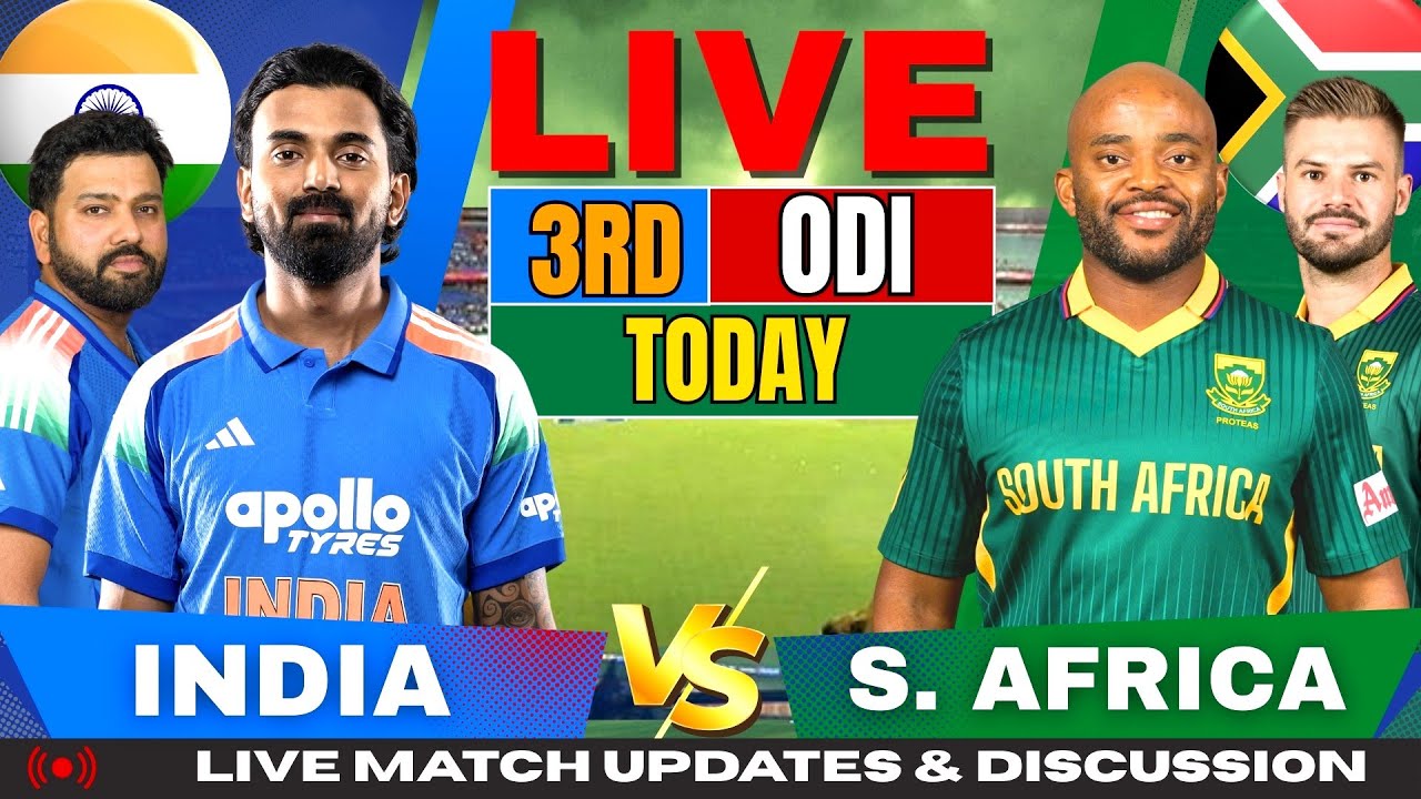 IND vs SA 3rd ODI Live Score: India vs South Africa Live Cricket Commentary & Scorecard