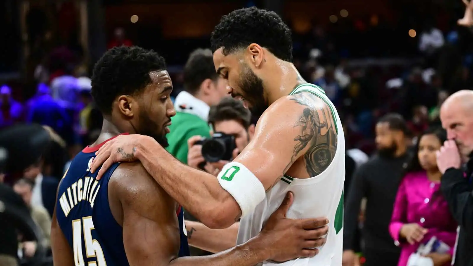 Donovan Mitchell, James Harden praise Jayson Tatum’s return