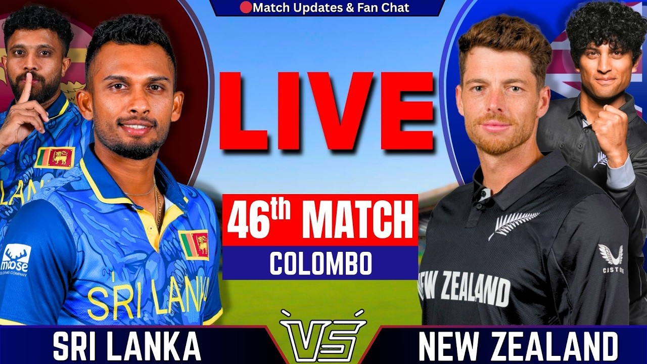 SL vs NZ Live Streaming: 46th Match, ICC T20 World Cup | Sri Lanka vs New Zealand Live Score & Commentary