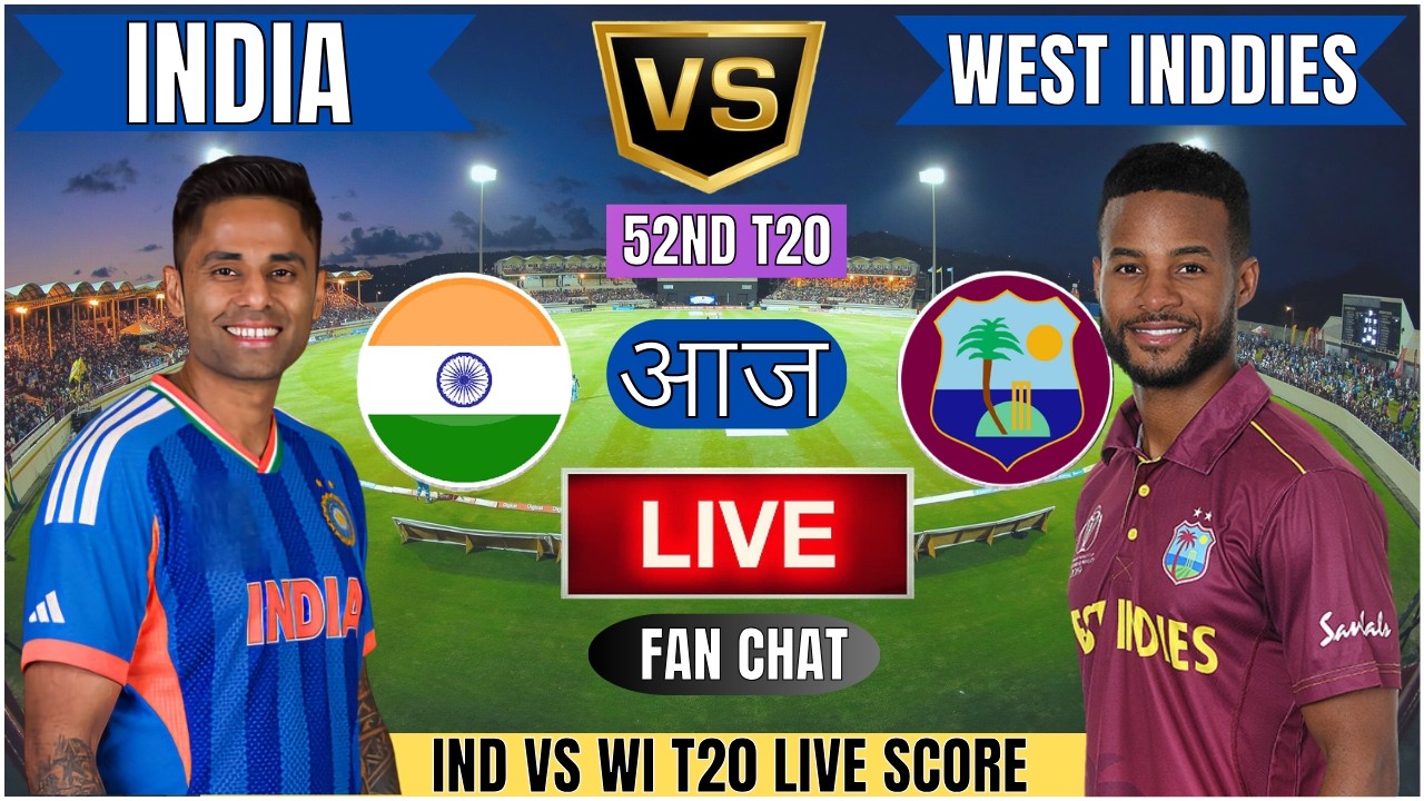 IND vs WI Live Score: India vs West Indies T20 World Cup Match Today & Commentary