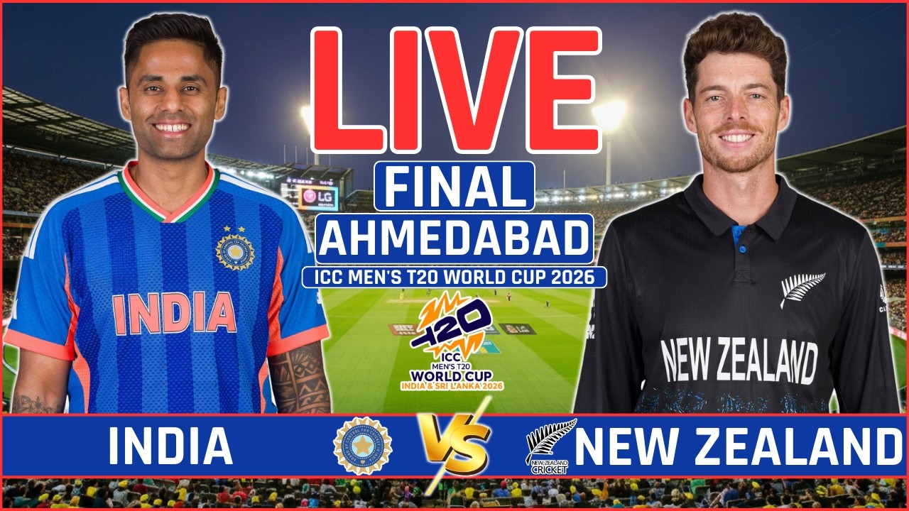 IND vs NZ T20 World Cup 2026 Final Live Score: India vs New Zealand Live Cricket Match Scorecard & Commentary
